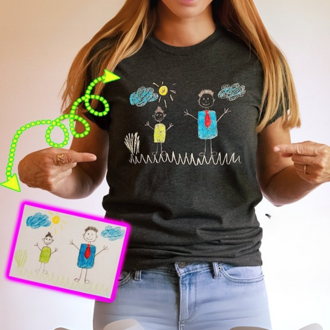 Personalized Kids' Drawing Tshirt