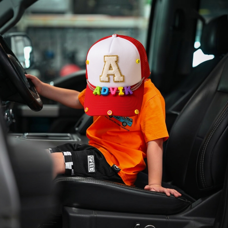 Little Hero Personalized Trucker Cap