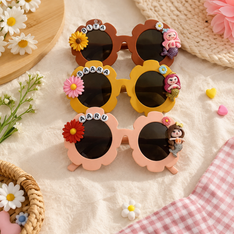 Glitter Mermaid Customized Kids Sunglasses