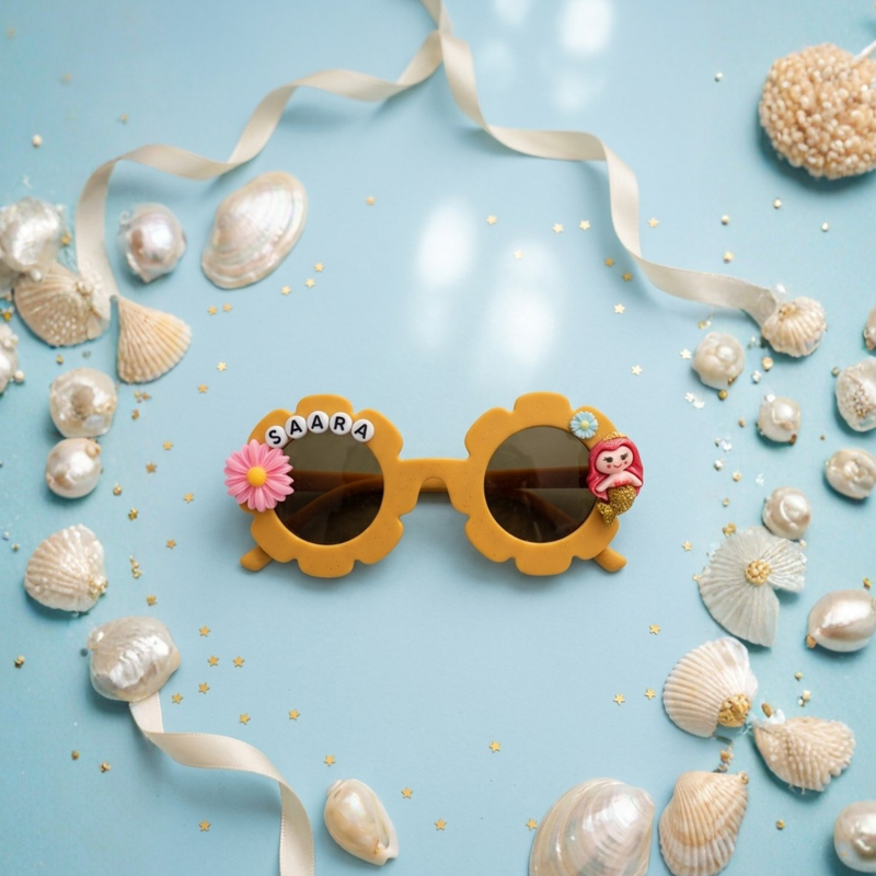 Glitter Mermaid Customized Kids Sunglasses