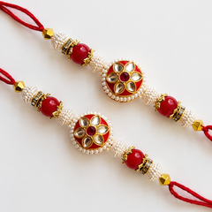 Royal Kundan Rakhi Collection ( Set of 2 )