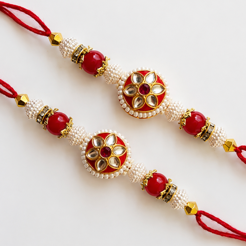 Royal Kundan Rakhi Collection ( Set of 2 )
