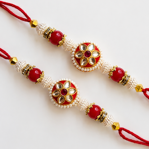 Royal Kundan Rakhi Collection ( Set of 2 )