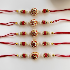 Royal Kundan Rakhi Collection ( Set of 5 )