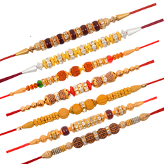Royal Kundan Rakhi Collection ( Set of 7 )