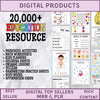 20,000+ Kids Learning Worksheets: Mega Bundle