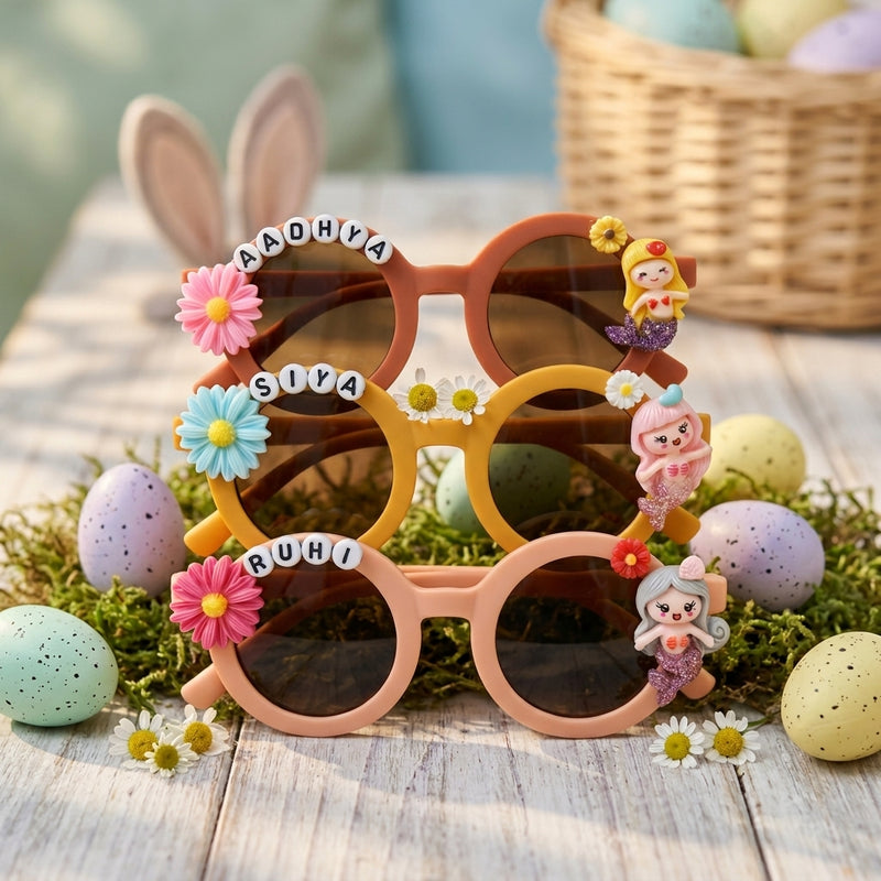 Glitter Mermaid Personalized Kids Sunglasses
